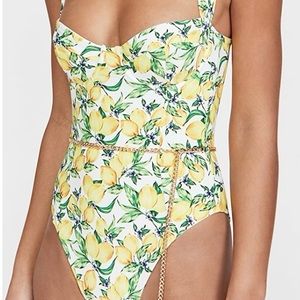 WeWoreWhat OnePiece VintageDanielle Lemon Swimsuit